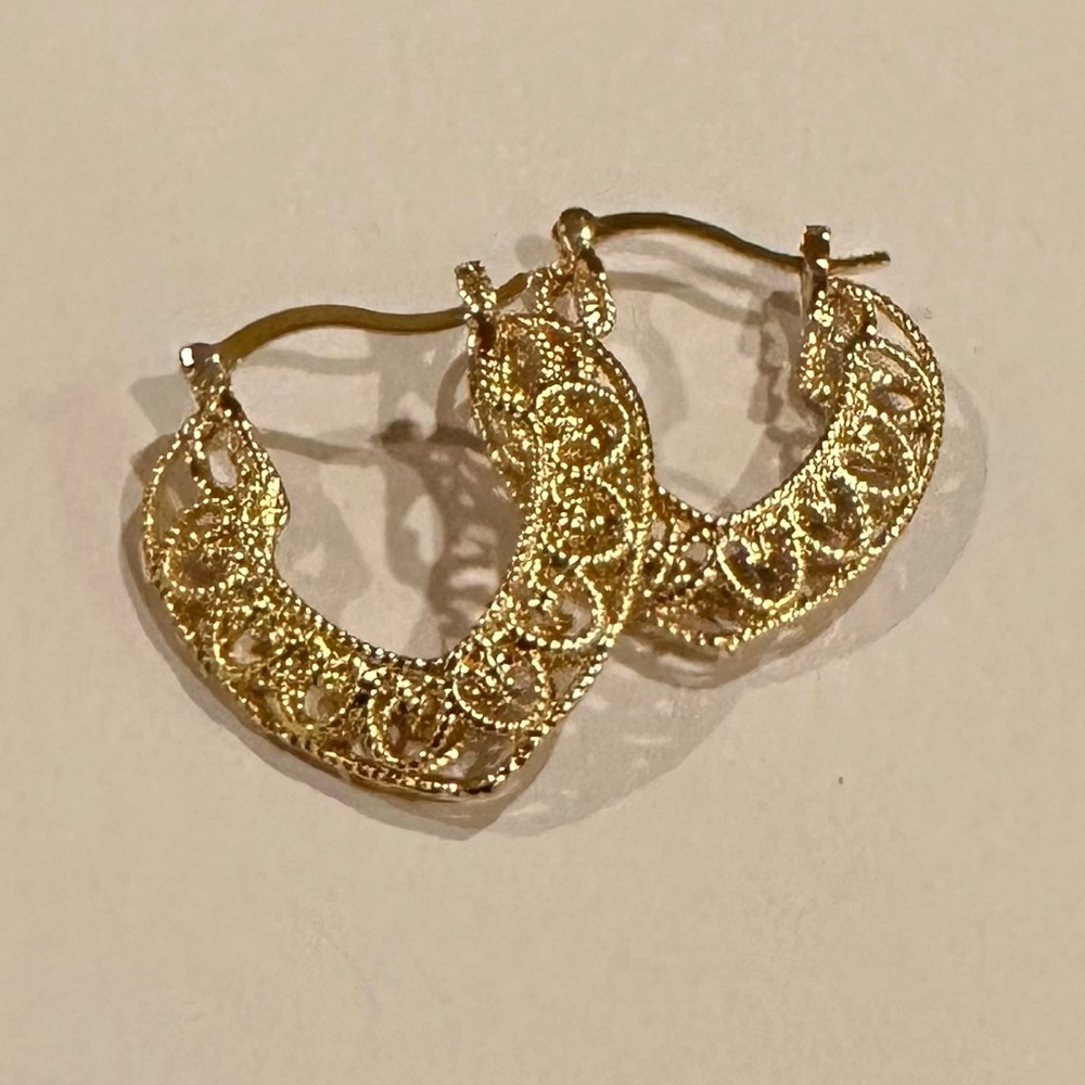 Woven Heart Shaped Earrings